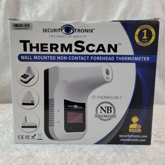 🔥 Security Tronix Therma Scan Wall Mounted No Contact Thermometer - Unopened - Picture 1 of 6